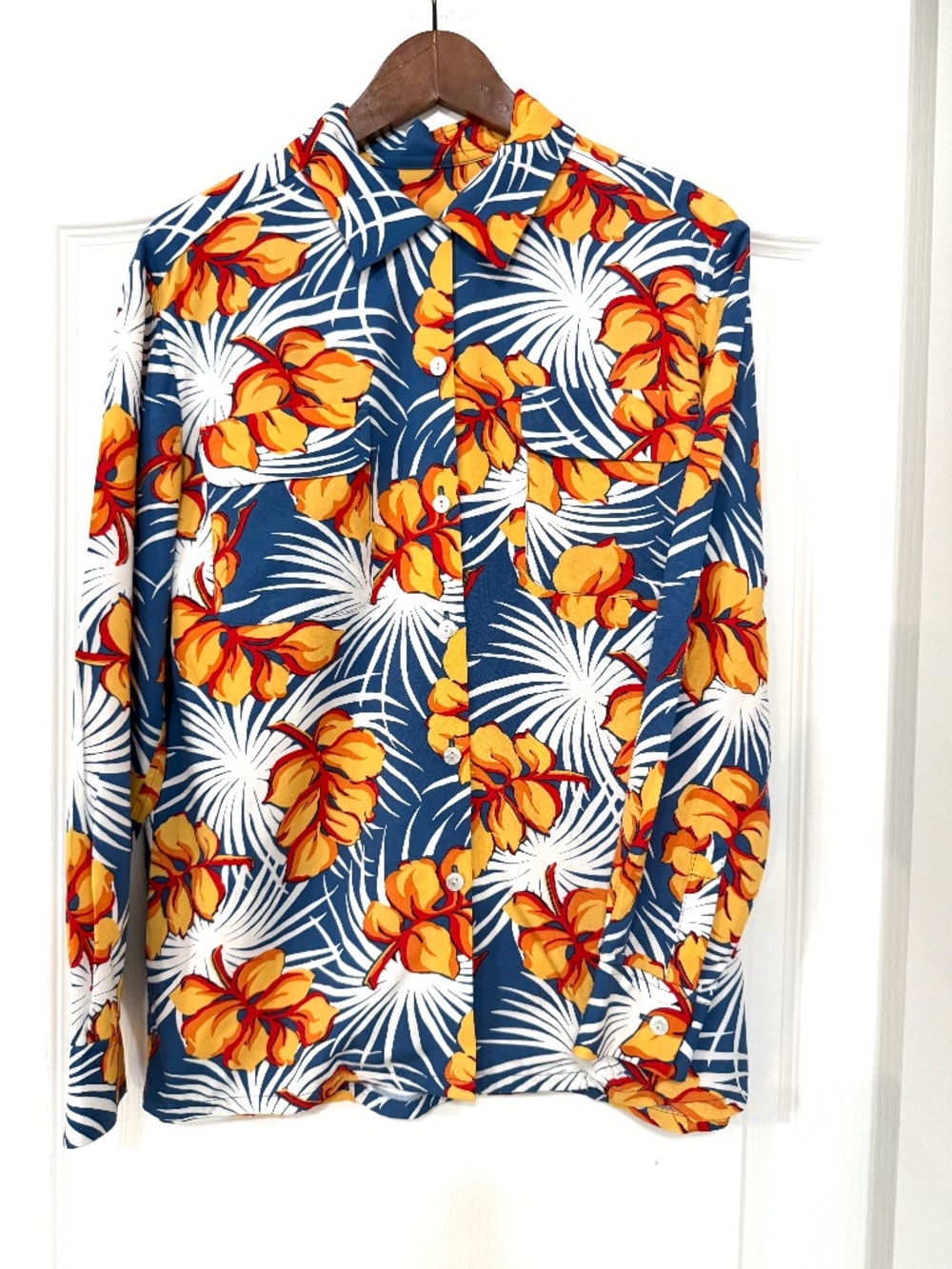 Tommy Bahama Relax Tropical Floral Rayon Button Down Shirt - Size S